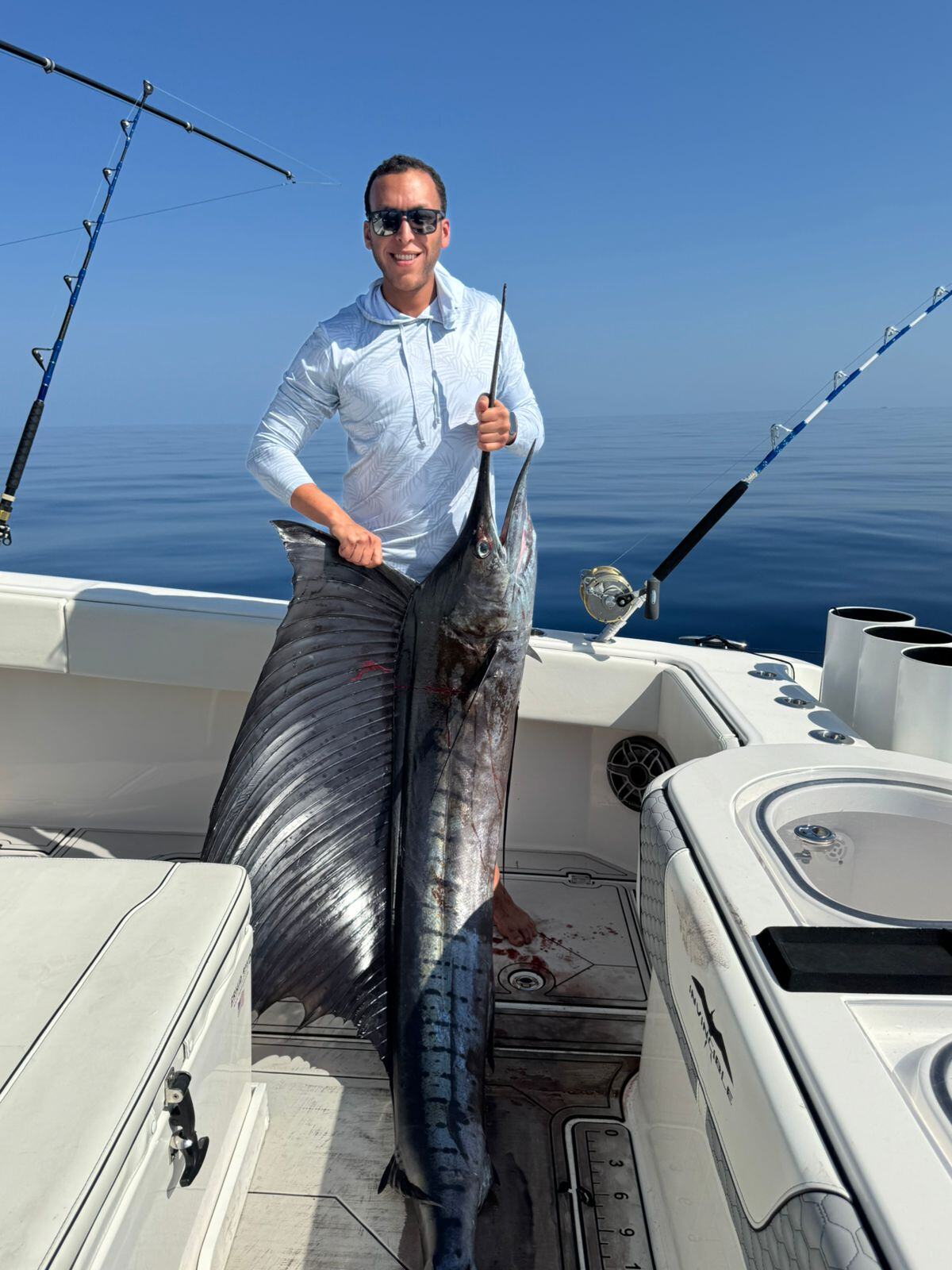 Abdulaziz AlMeraikhi lands a sailfish